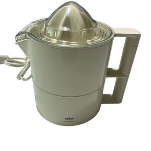 Braun Citromatic Juicer MPZ 4173 Vintage White Electric Juice Health Fresh Works